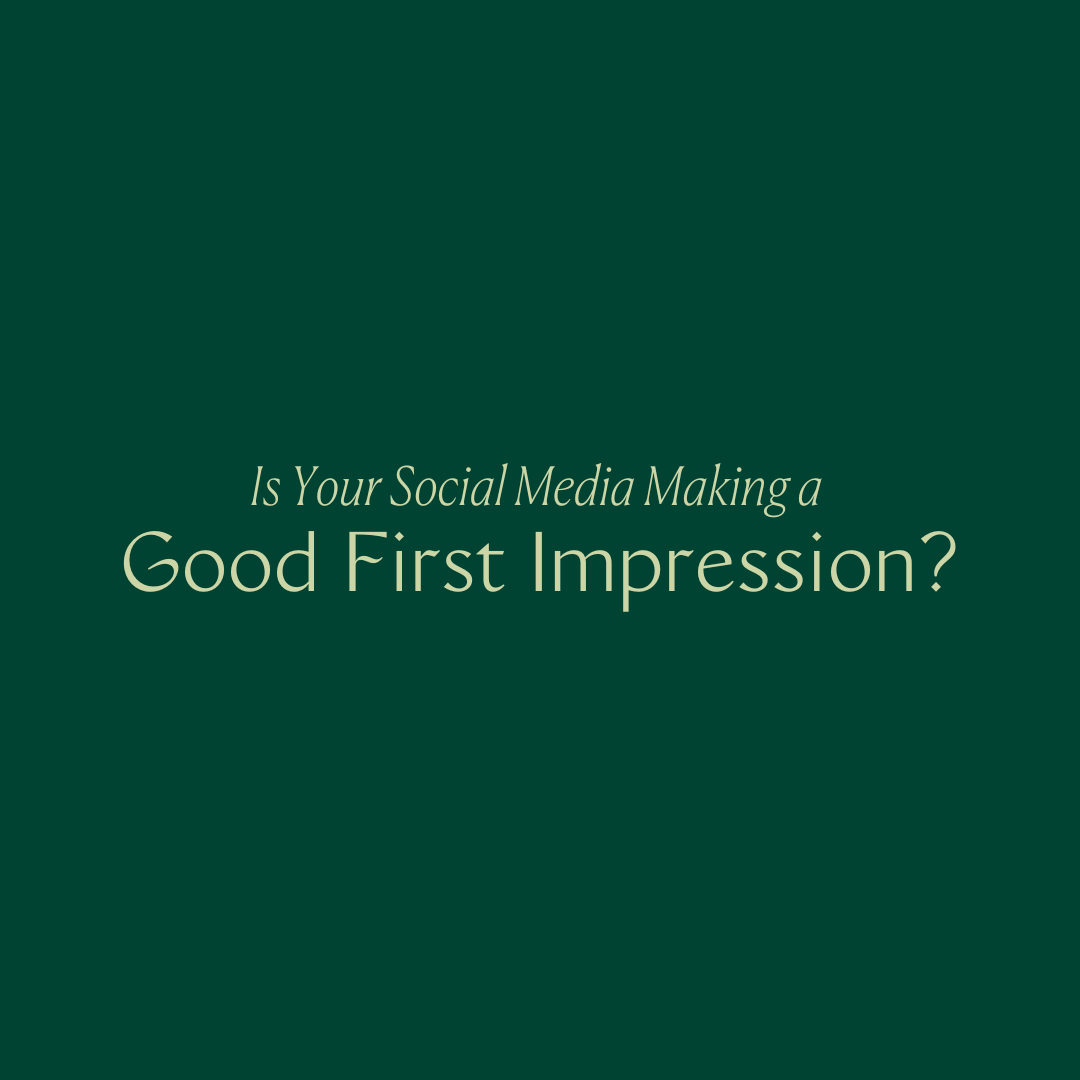 Is Your Social Media Making a Good First Impression?