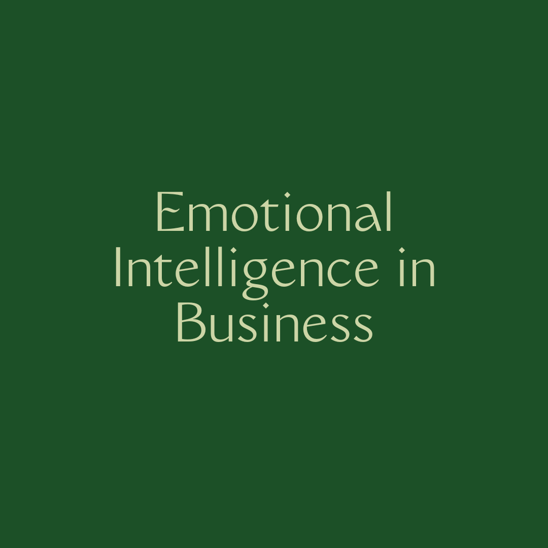 Emotional Intelligence in Business